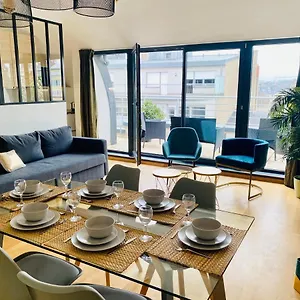 The Luxury Green Penthouse In Center With Terrace And Free Parking Luxemburg